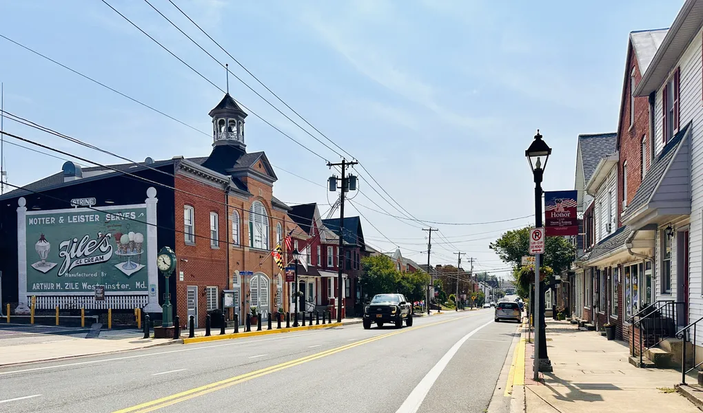 Taneytown City Hall in Taneytown, Maryland.